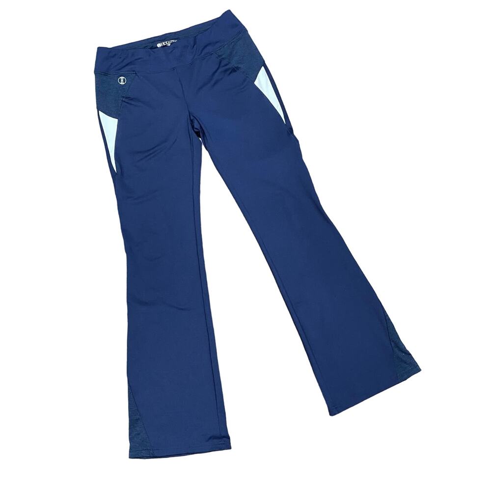 HOLLOWAY Blue and White Track / Golf Pants SIZE SMALL Stretch Knit Activewear